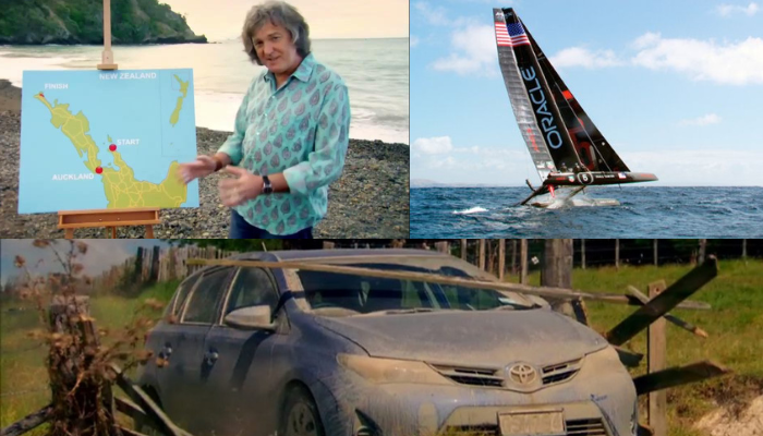Photos from Top Gear episode from New Zealand