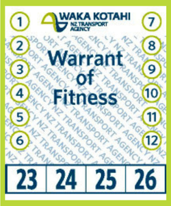Warrant of Fitness graphic